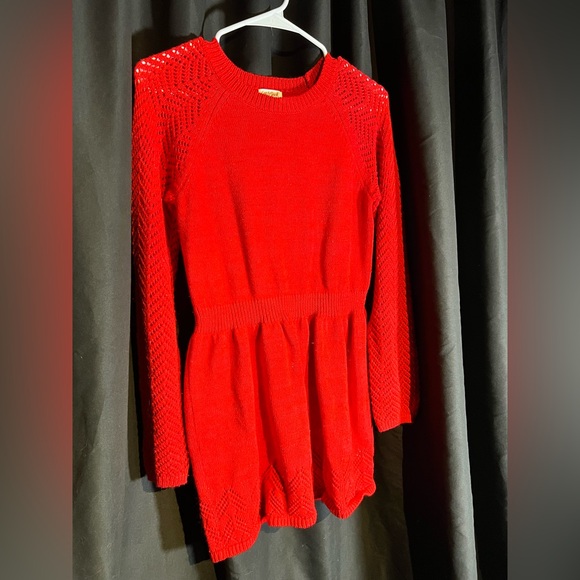 Red sparkle knit dress - Picture 3 of 3